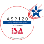 ISA Registrar AS9120 Quality Management System badge